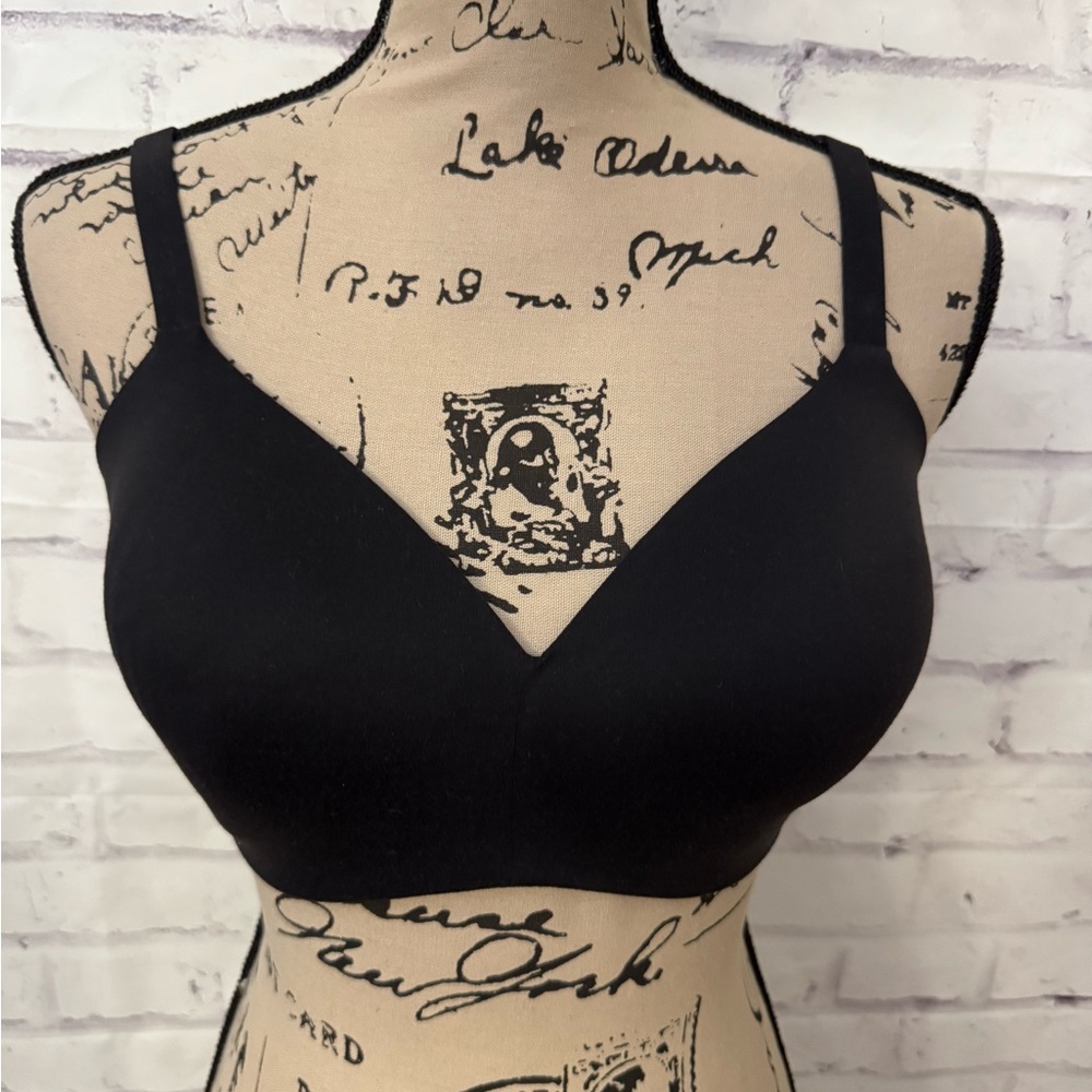 Wacoal Bra Size 36D How Perfect Wire Free T Shirt‎ Black Style 852189 Seamless